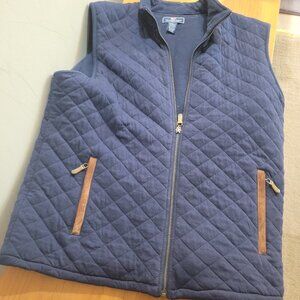 Vineyard Vines Quilted Blue Vest